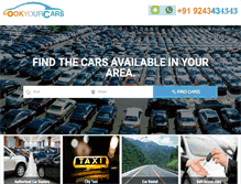 Tablet Screenshot of bookyourcars.com